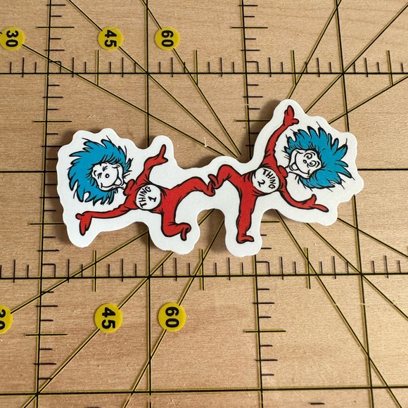 ❤️10/$10 STICKER SALE | 🆕 Dr. Suess Waterproof Vinyl Sticker - Picture 1 of 5
